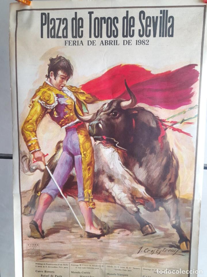 Tauromaquia: Cartel de toros 1982 Sevilla 54 x 106