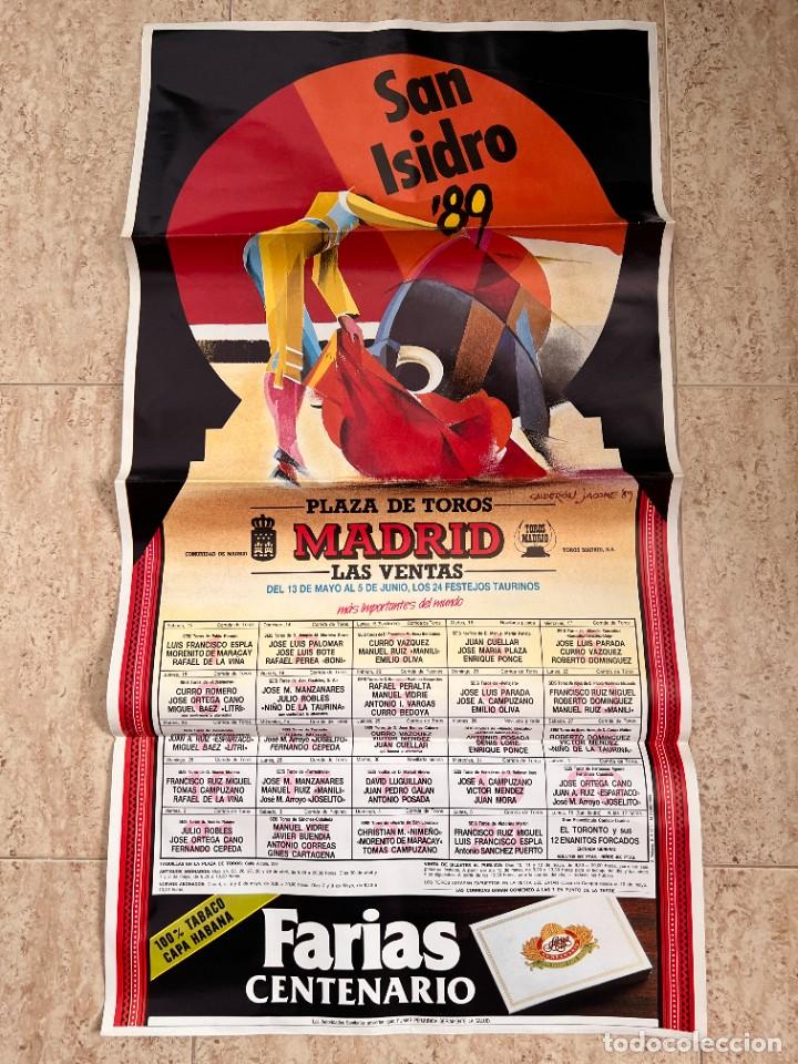 Tauromaquia: CARTEL. PLAZA DE TOROS DE MADRID. LAS VENTAS. SAN INSIDRO 1989. CURRO VAZQUEZ. EL JOSELITO. MANILI.