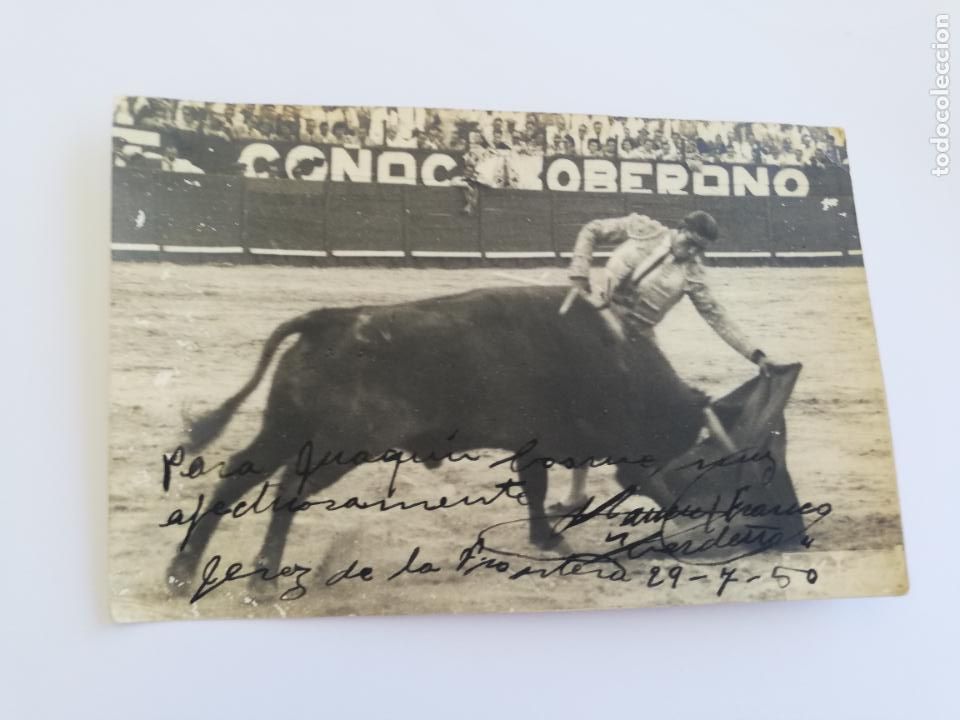 Tauromaquia: FOTOGRAFIA ANTIGUA. TORERO MANUEL FRANCO CERDE&Ntilde;A. 1950. FOTO MANUEL IGLESIAS. 10.5 X 16 CM APROX.