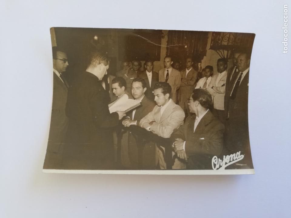 Tauromaquia: FOTOGRAFIA ANTIGUA. TORERO JOSELITO HUERTA Y OTROS. FOTO ARJONA. 7.5 X 10.5 CM APROX.