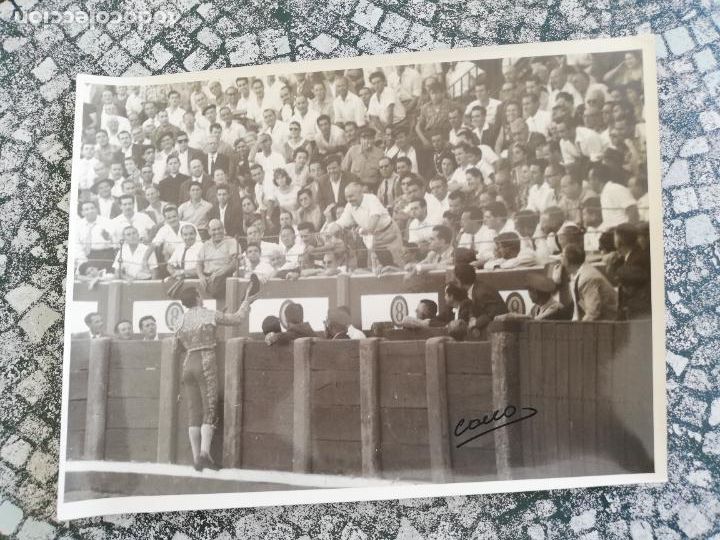 Tauromaquia: FOTOGRAFIA ANTIGUA. TAUROMAQUIA. TORERO ORDO&Ntilde;EZ. FOTO CANO. 18 X 24 CM APROX.