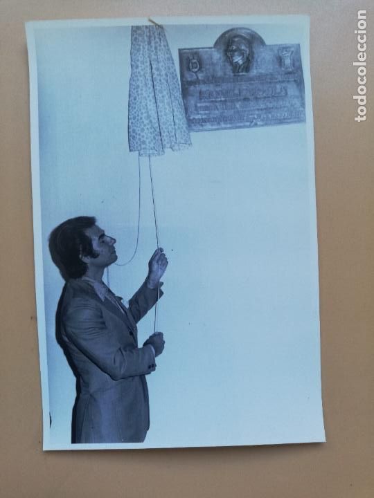 Tauromachia: FOTOGRAFIA ANTIGUA. DESCUBRIMIENTO DE PLACA CONMEMORATIVA FAENA AL TORO SEDOSO DE MARQUES DE DOMECQ.