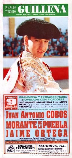 Tauromaquia: CARTEL PLAZA TOROS DE GUILLENA (SEVILLA) SABADO 9 DE JULIO DE 1994 - CARTELTOROS-0493 ,31