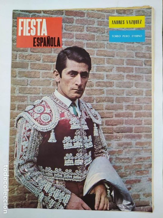 Bullfighting: REVISTA FIESTA ESPA&Ntilde;OLA N&ordm; 332. A&Ntilde;O VI. 31 DE OCTUBRE DE 1967. ANDRES VAZQUEZ. TOROS. TDKR75