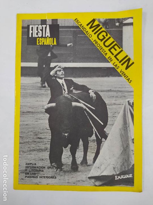 Tauromachie: REVISTA FIESTA ESPA&Ntilde;OLA N&ordm; 352. A&Ntilde;O VIII. 21 DE MAYO DE 1968. MIGUEL&Iacute;N ESC&Aacute;NDALO. TOROS. TDKR75