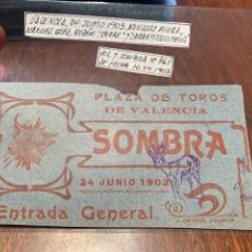 Tauromaquia: RERRE Y LAGARTIJILLO CHICO CON MIURAS. ENTRADA TOROS VALENCIA, 24 DE JUNIO DE 1903