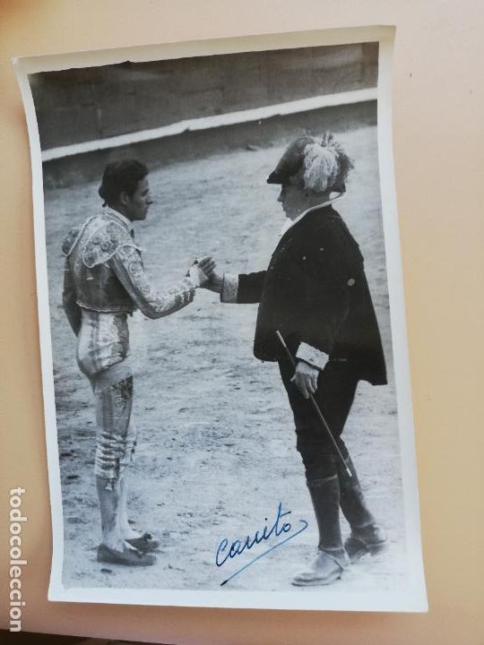 Tauromachia: FOTOGRAFIA ANTIGUA. TAUROMAQUIA. TORERO JEREZANO. FOTO CANITO. 18 X 12 CM APROX.