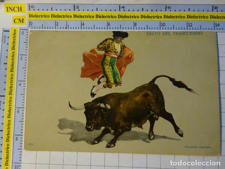 Tauromachia: POSTAL DE TAUROMAQUIA TOROS. A&Ntilde;OS 10 30. SALTO DEL TRASCUERNO. 425