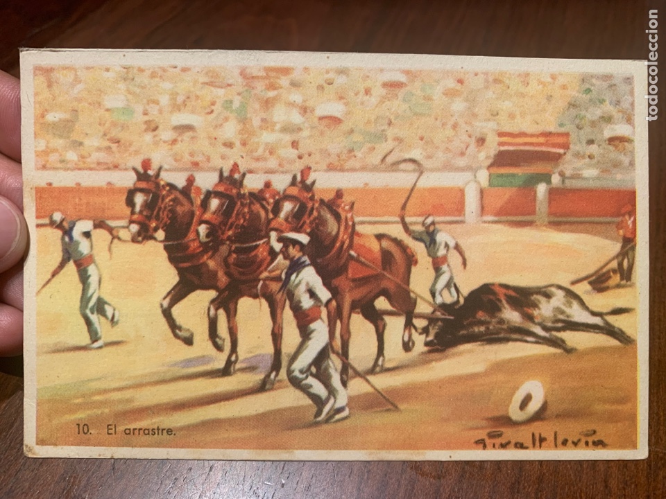 Tauromaquia: Postal toros. 10 El arrastre. Sin circular - Foto 1