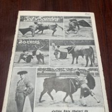 Tauromaquia: SALERI II EN SOL Y SOMBRA, Nº 958, DE 25 JUNIO 1914. GALLO, FUENTES, BELMONTE, COCHERITO… TOROS