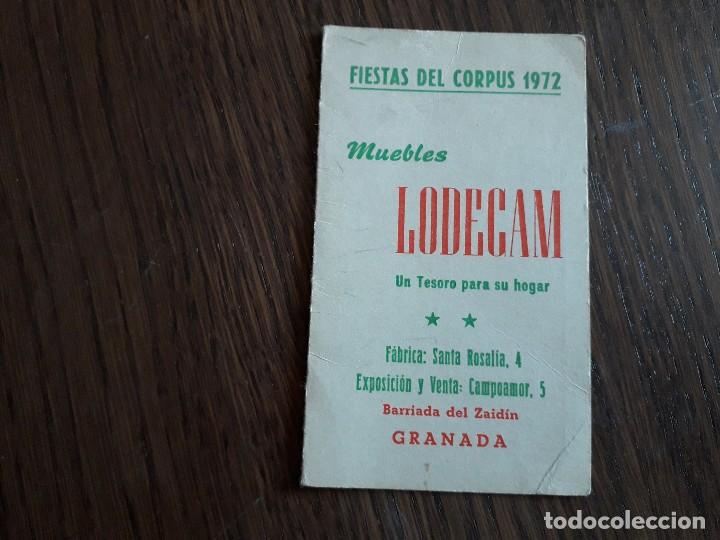 Tauromaquia: programa de fiestas del corpus 1972, corridas de toros, Granada. - Foto 1