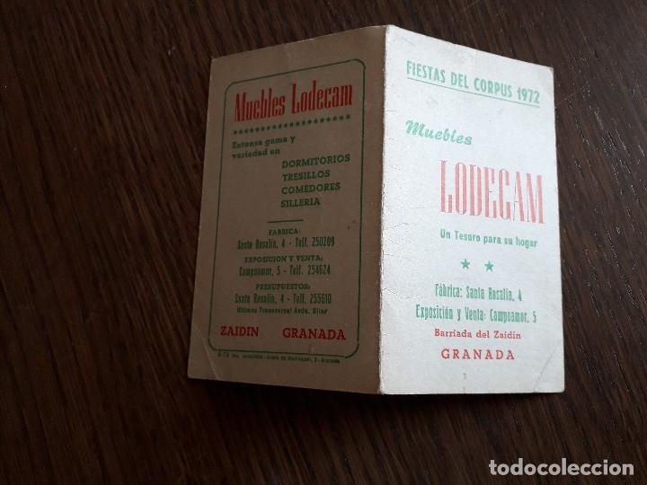 Tauromaquia: programa de fiestas del corpus 1972, corridas de toros, Granada. - Foto 3
