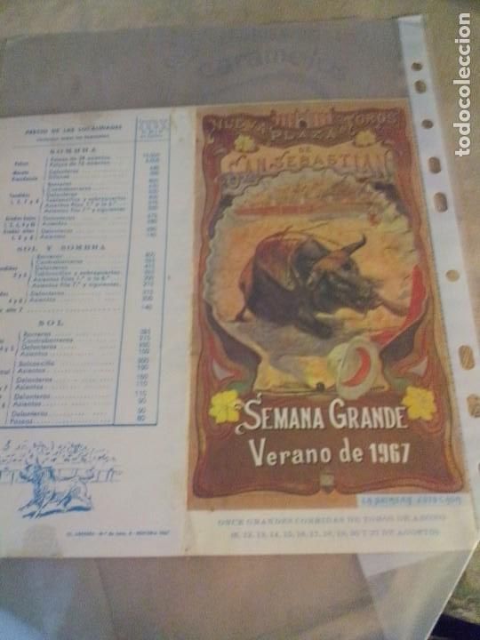 Tauromaquia: Programa de mano toros San Sebasti&aacute;n 1967 - Foto 1