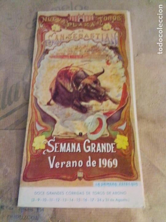 Tauromaquia: Programa de mano toros en San Sebasti&aacute;n 1969 - Foto 1