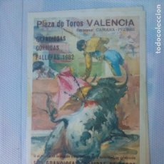 Tauromaquia: PROGRAMA DE MANO TOROS EN VALENCIA 1982