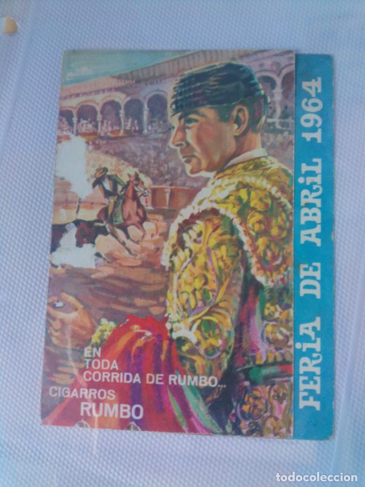 Tauromachie: Programa de mano toros en Sevilla 1964