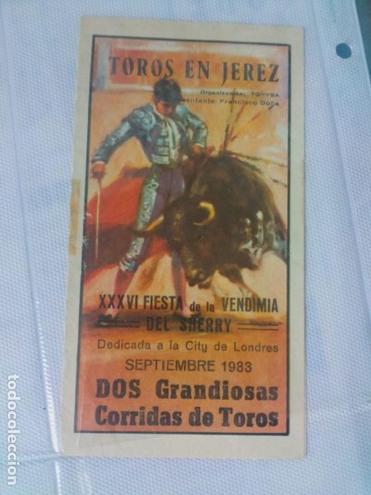 Tauromaquia: Programa de mano toros en jerez 1983 - Foto 1