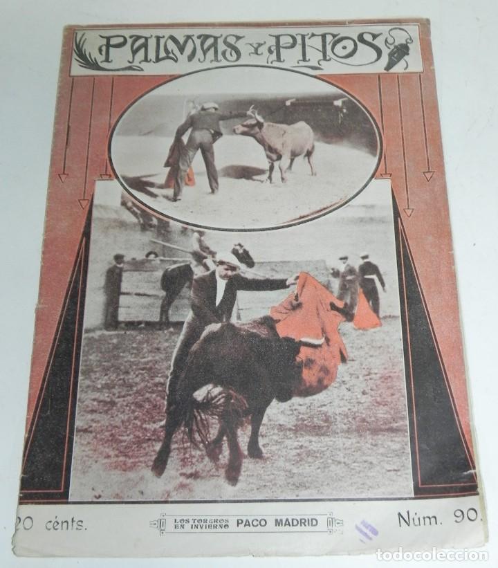 Tauromachie: SEMANARIO TAURINO PALMAS Y PITOS, MADRID 6 DE DICIEMBRE DE 1914, A&Ntilde;O II, NUM. 90, TIENE 18 PAG, MIDE
