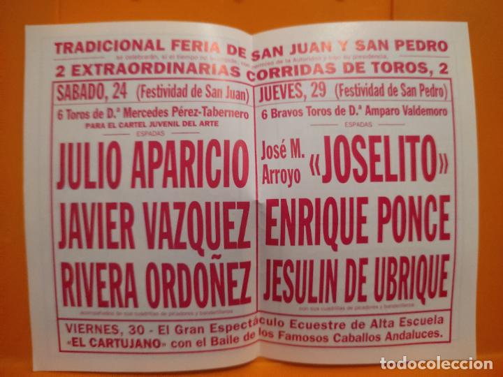 Tauromaquia: TOROS SEGOVIA 1995 JUNIO JESULIN JOSELITO PONCE ORDO&Ntilde;EZ JAVIER VAZQUEZ PASE MANO 13 X 9 CM