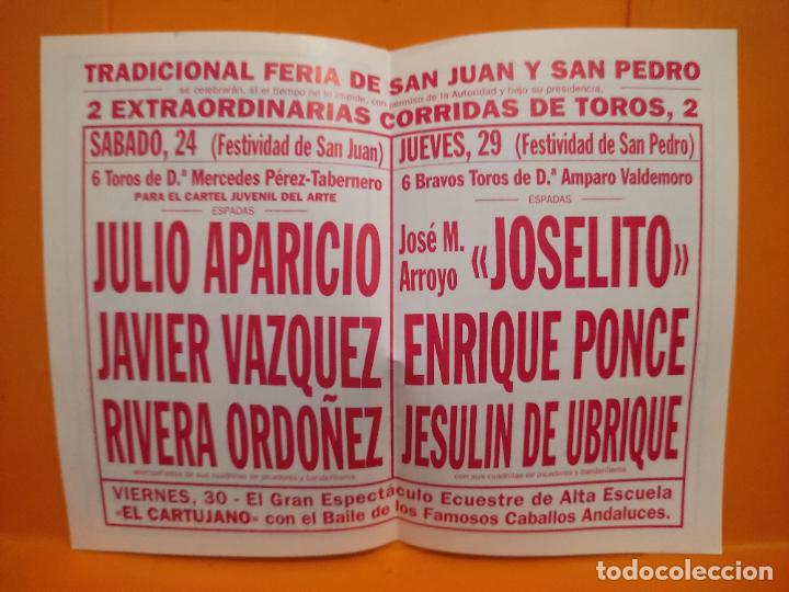 Tauromaquia: TOROS SEGOVIA 1995 **** JUNIO JESULIN JOSELITO PONCE ORDO&Ntilde;EZ JAVIER VAZQUEZ PASE MANO 13 X 9 CM