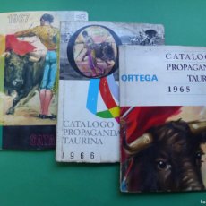 Tauromaquia: 3 CATALAGOS TAURINOS DE LA LITOGRAFIA ORTEGA, AÑOS 1965-1966-1967. Lote 364254841