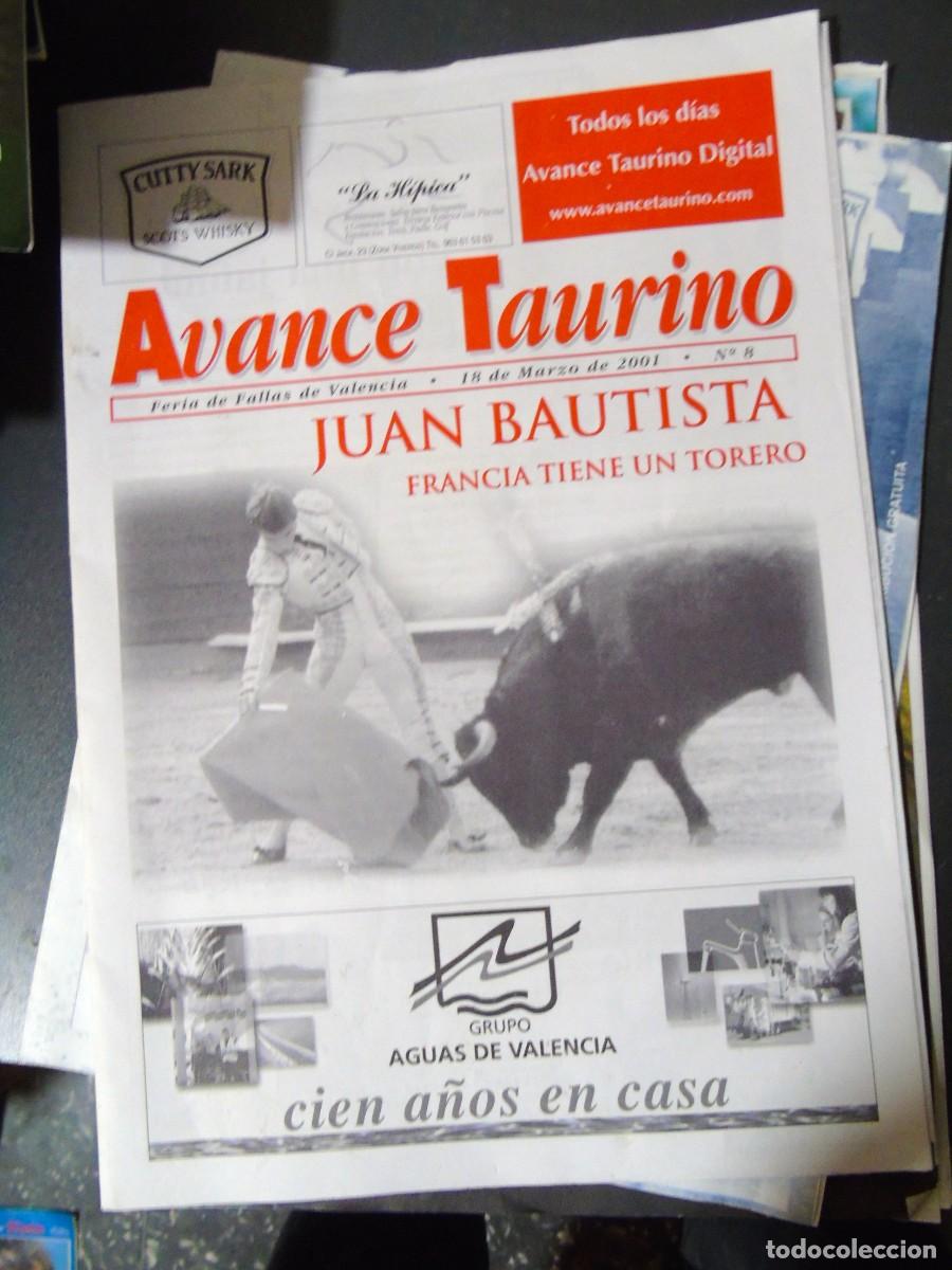 Tauromaquia: 5 UDS REVISTA AVANCE TAURIN0 N&ordm; 1-2-10 A&Ntilde;O 1997 N&ordm;6 Y 8 A&Ntilde;O 2001