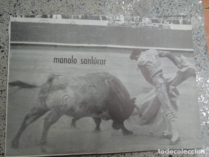 Tauromaquia: MANOLO SANL&Uacute;CAR - TORERO - L&Aacute;MINA FOTOGRAF&Iacute;A - MIDE 29X20 CM.