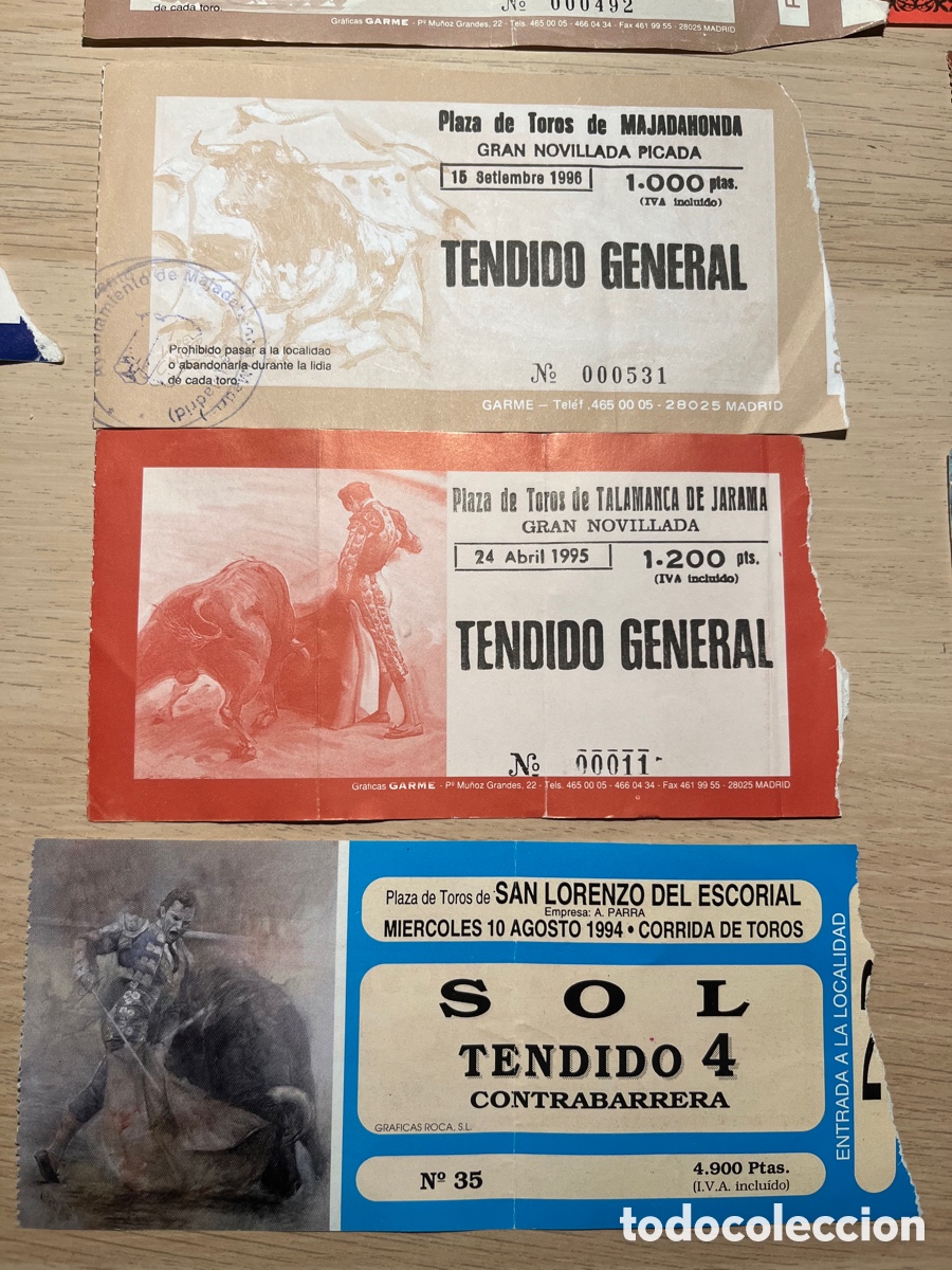 Tauromaquia: 18 ENTRADAS DE TOROS - Foto 5