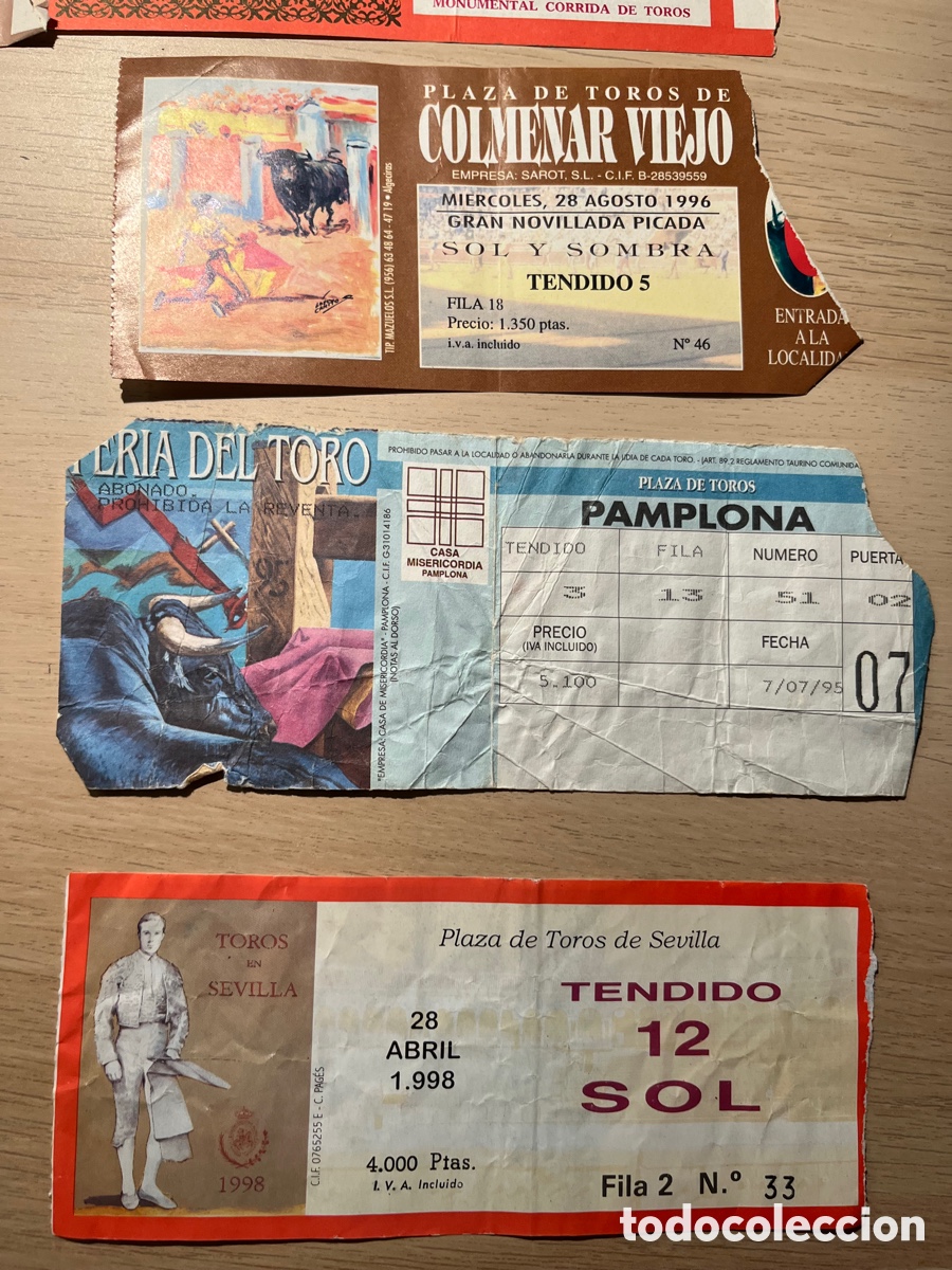 Tauromaquia: 18 ENTRADAS DE TOROS - Foto 7