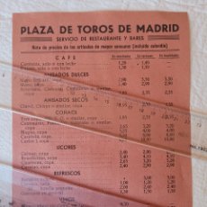 Tauromaquia: PLAZA DE TOROS DE MADRID 1944. Lote 394585654