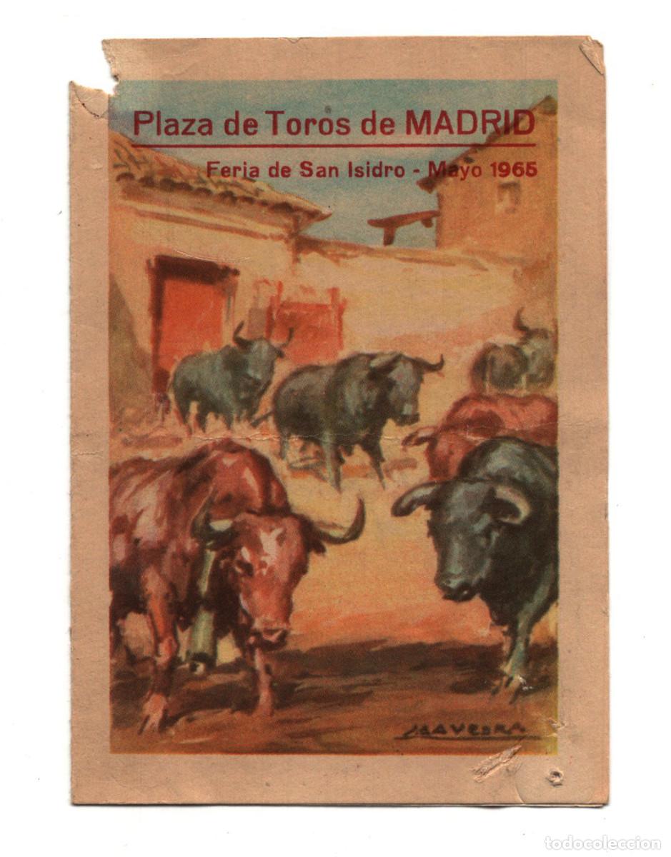 Tauromaquia: FERIA DE SAN ISIDRO MADRID 1965, PROGRAMA DE LAS CORRIDAS. - Foto 1