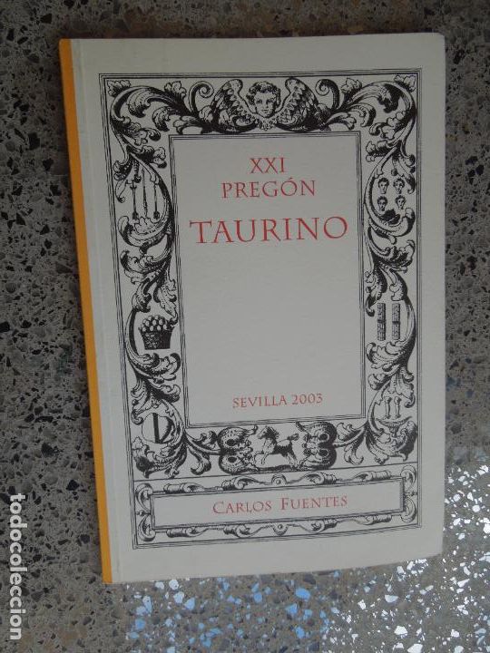 Tauromaquia: XXI PREG&Oacute;N TAURINO- CARLOS FUENTES-SEVILLA 2003 - REAL MAESTRANZA DE CABALLER&Iacute;A DE SEVILLA.