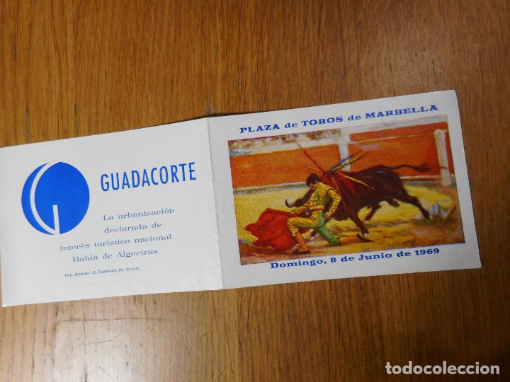 Tauromaquia: PROGRAMA PLAZA TOROS MARBELLA 1969. LIME&Ntilde;O. MIGUEL MARQUEZ. PEPE LUIS ROMAN. FERMIN BOHORQUEZ