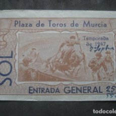 Tauromaquia: ENTRADA TOROS. PLAZA DE MURCIA 1947
