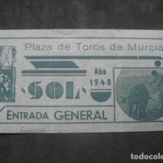 Tauromaquia: ENTRADA TOROS. PLAZA DE MURCIA 1948