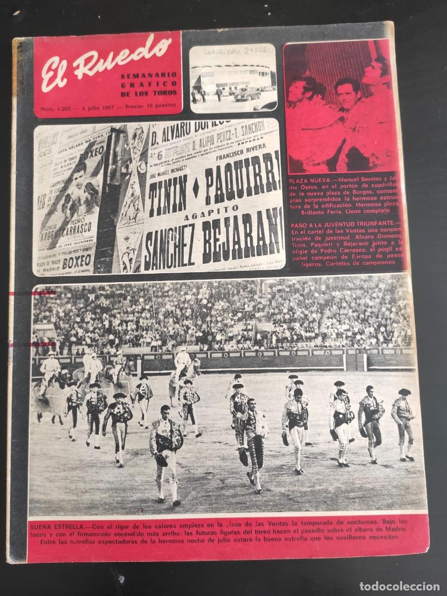 Tauromaquia: REVISTA EL RUEDO. N&ordm; 1.202. A&Ntilde;O 1967. EN EL 50 ANIVERSARIO DE MANOLETE. BURGOS ESTRENA PLAZA,.. LEER