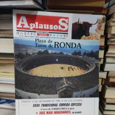 Tauromaquia: REVISTA APLAUSOS TOROS PLAZA DE TOROS DE RONDA