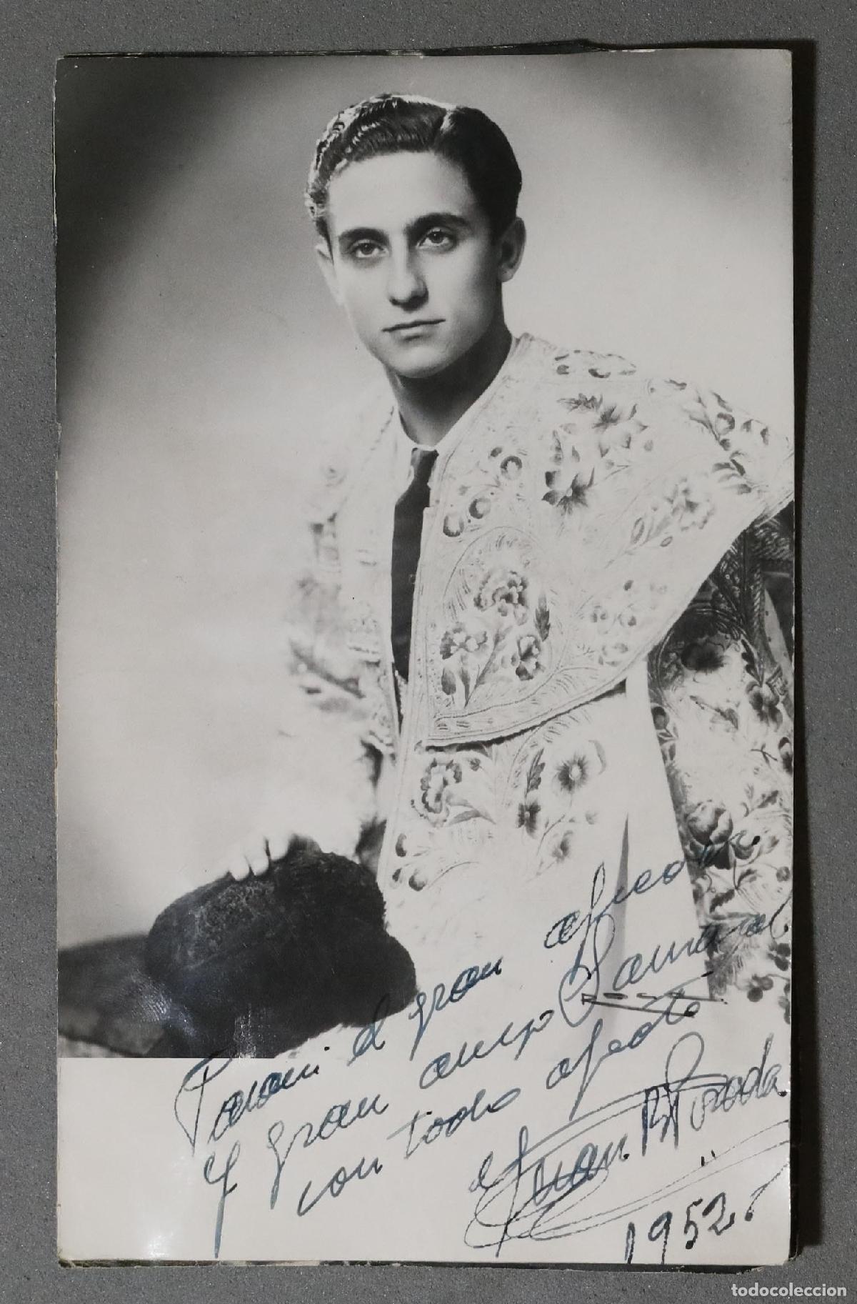 Bullfighting: FOTOGRAFIA. TORERO JUAN BAUTISTA POSADA. AUTOGRAFIADA. ROCA FOTOGRAFO