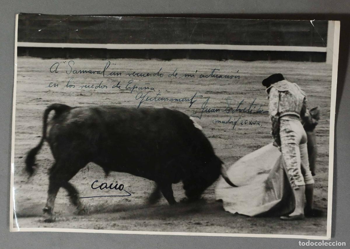 Stierkampf: FOTOGRAFIA. TORERO JUANS SILVETI. DEDICATORIA AUTOGRAFA. FOTOGRAFO CANO