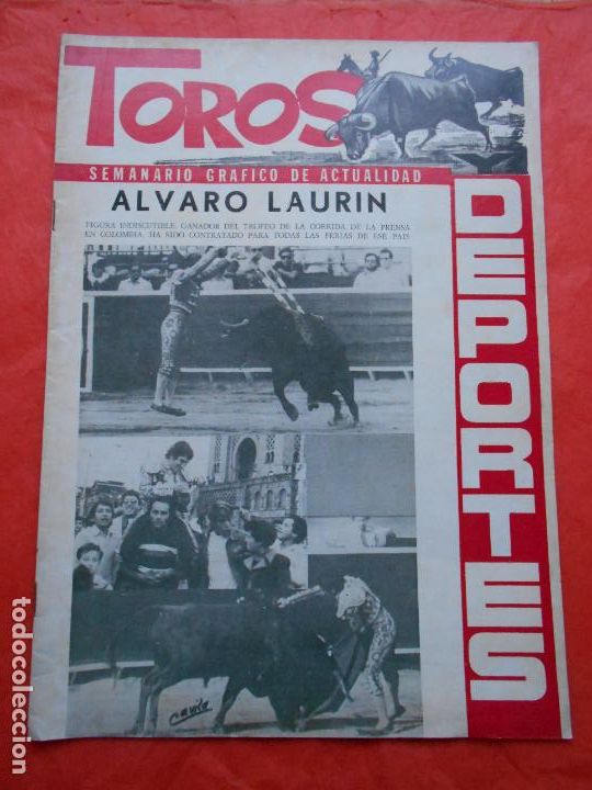 Tauromaquia: TOROS Y DEPORTES SEMANARIO GRAFICO DE ACTUALIDAD ALVARO LAURIN