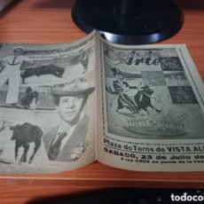 Tauromaquia: PROGRAMA PLAZA DE TOROS DE VISTALEGRE 1960