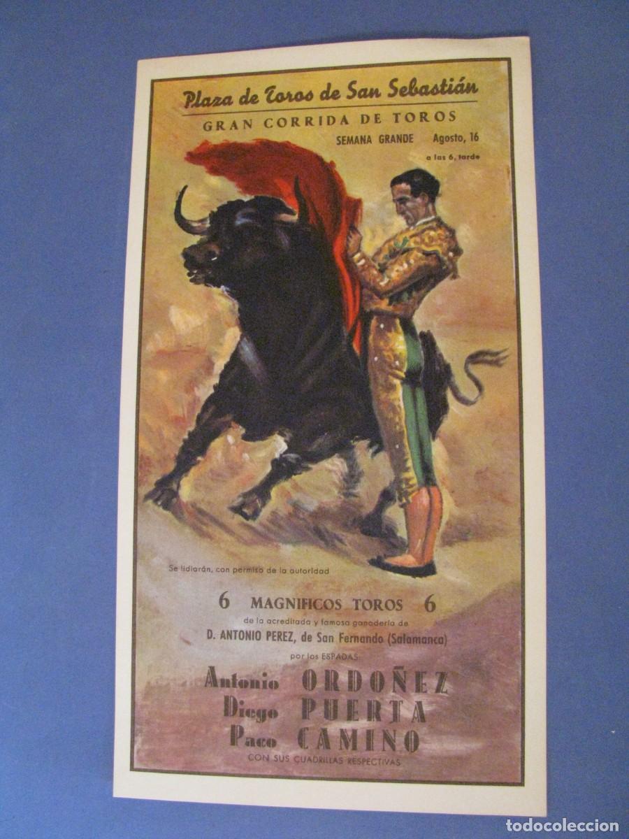 Tauromaquia: LAMINA DE EDICIONES ALBA. CARTEL DE TOROS N&ordm; 507. 28,5X15,5 CM.