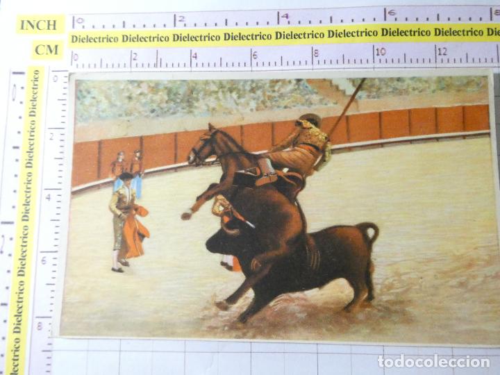 Tauromachie: POSTAL DE TOROS TAUROMAQUIA. A&Ntilde;OS 30 50. SUERTE DE VARAS UN BUEN PUYAZO 2 HELIOTIPIA. 385