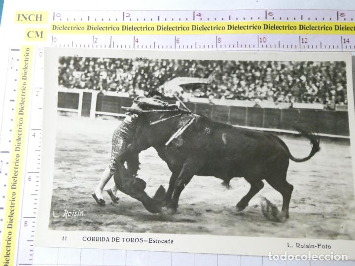 Tauromachie: POSTAL DE TOROS TAUROMAQUIA. A&Ntilde;OS 30 50. ESTOCADA 11 ROISIN. 393
