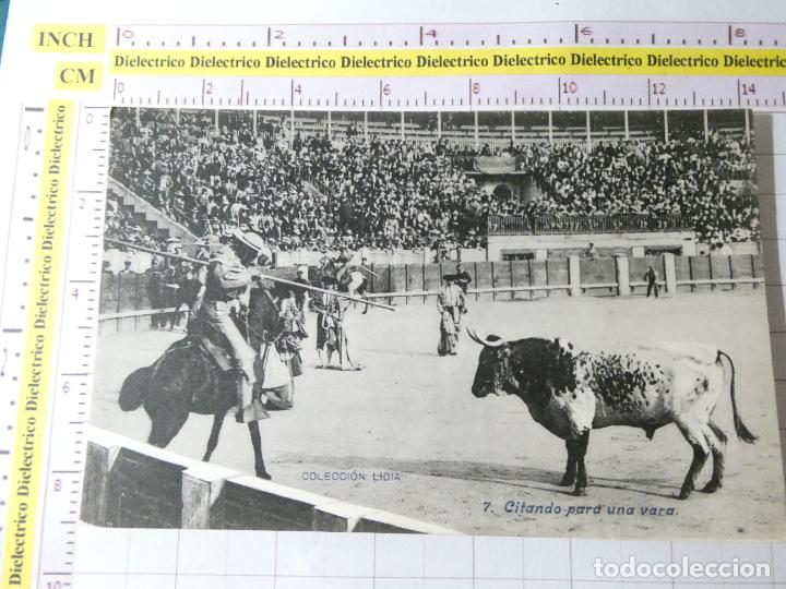 Tauromachie: POSTAL DE TOROS TAUROMAQUIA. A&Ntilde;OS 10 30. CITANDO PARA UNA VARA 7 LIDIA. LACOSTE 397