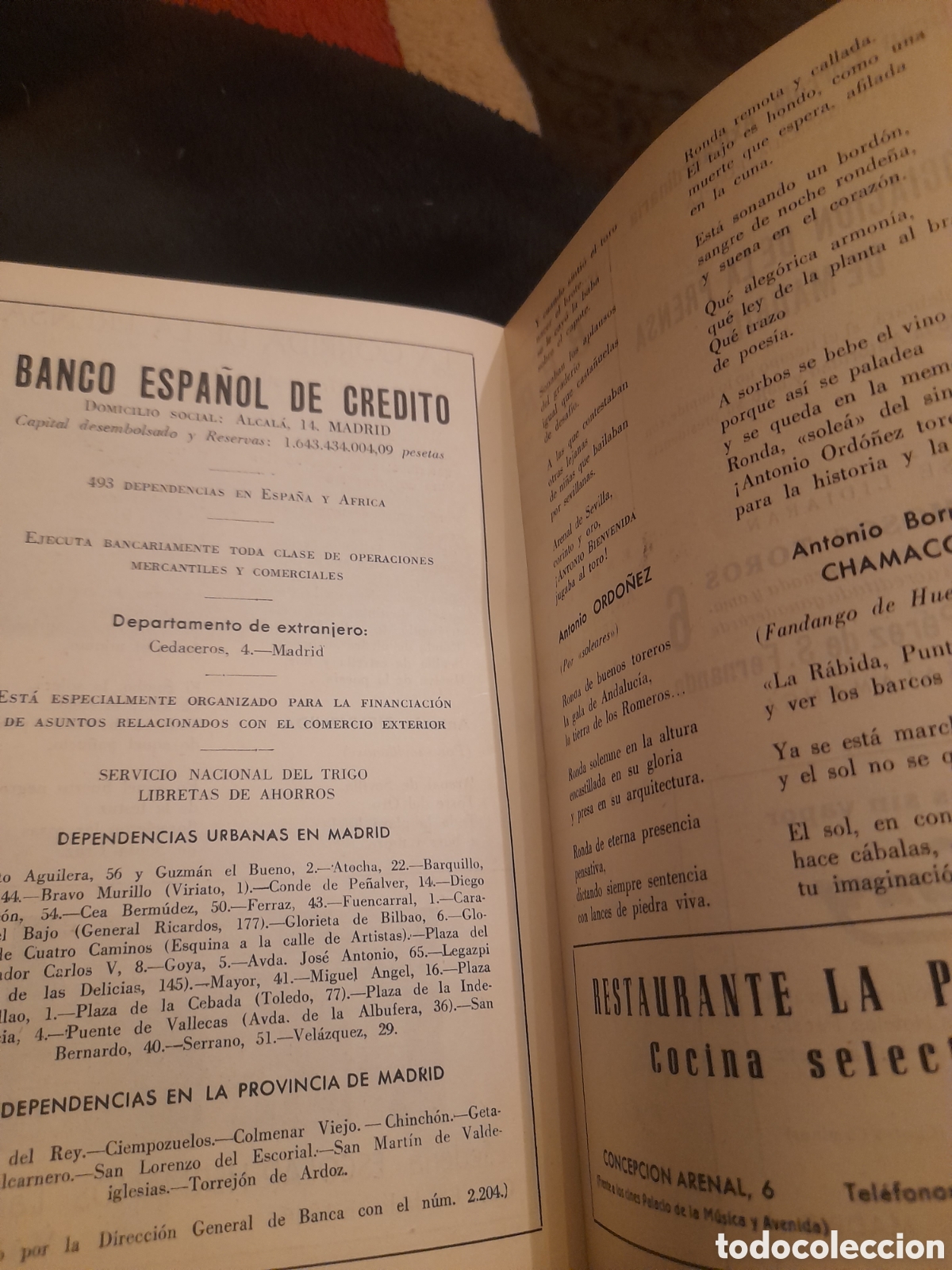 Tauromaquia: Programa, Gran Corrida de la Prensa de 1958 - Foto 9