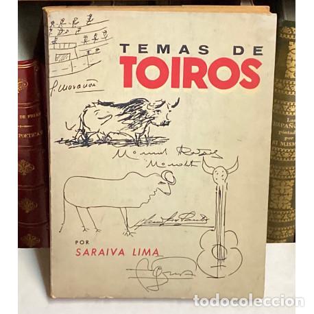 Stierkampf: A&Ntilde;O 1958 - TEMAS DE TOIROS POR SARAIVA LIMA - LIBRO TOROS EN PORTUGU&Eacute;S - CON DEDICATORIA AUT&Oacute;GRAFA
