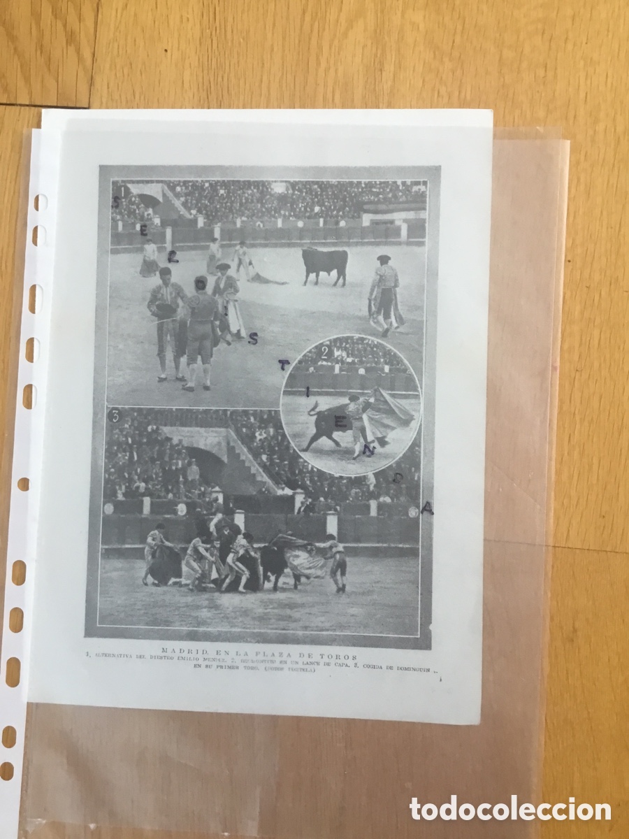 Tauromaquia: - Tauromaquia - Toros y toreros - Las Ventas 1920. Emilio Mendez, Belmontito, Dominguin