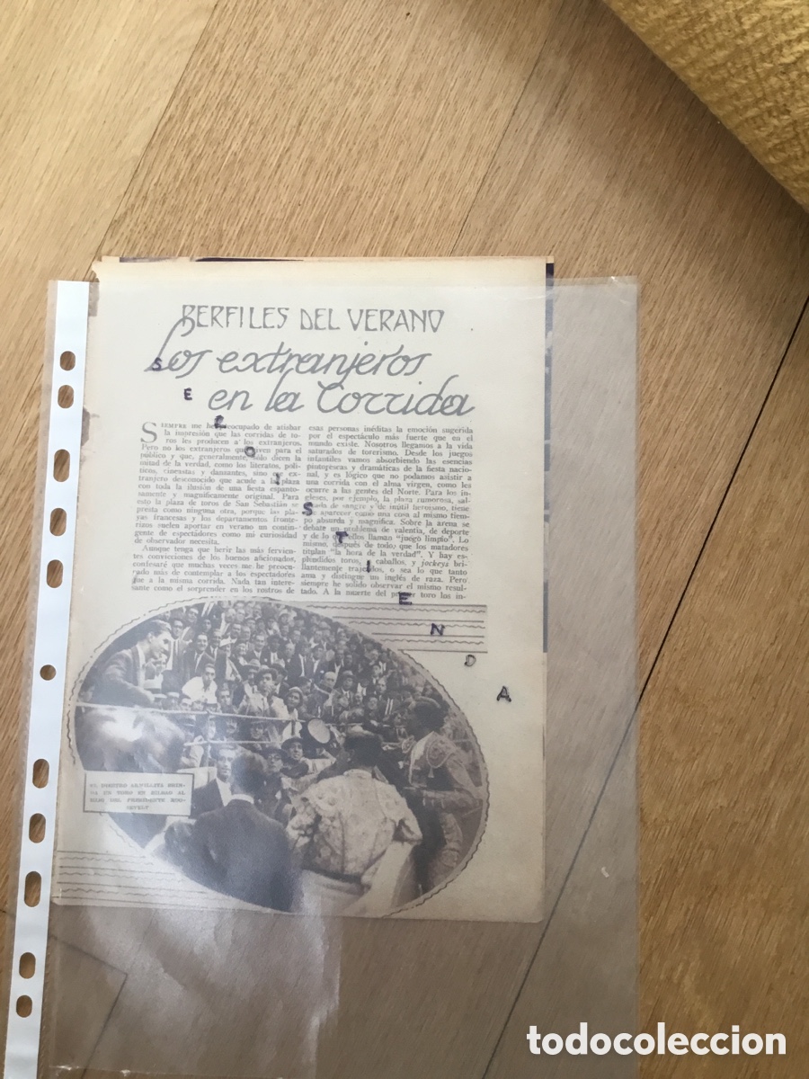 Tauromaquia: - Tauromaquia - Toros y toreros - Charlotte, Buster Keaton, Ronald Colman, Roosevelt - 1933