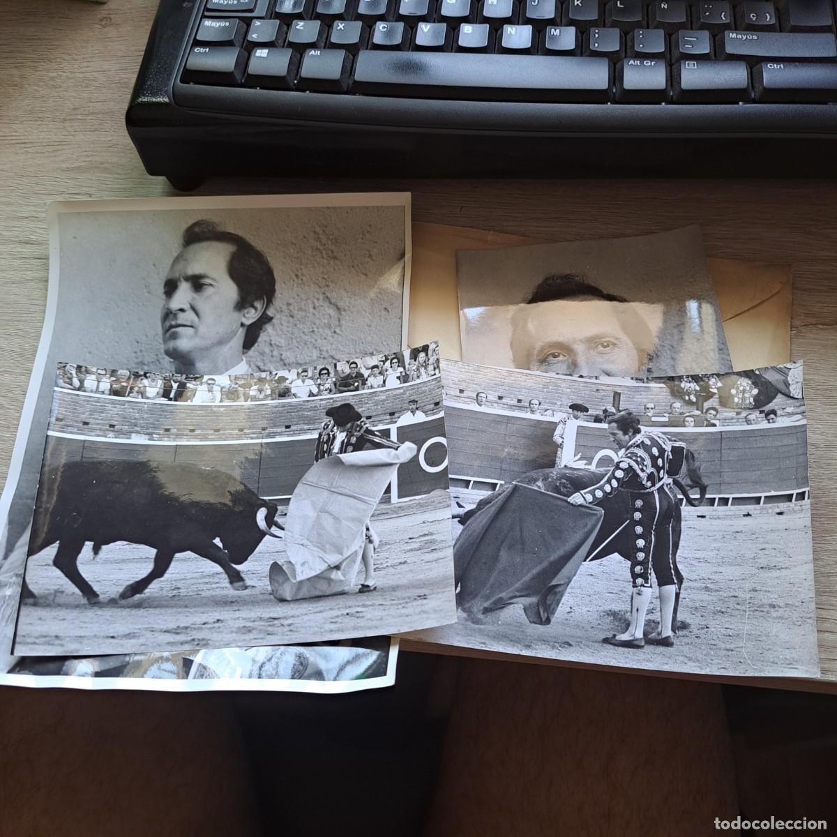 Tauromaquia: 4 FOTOGRAFIAS DE FOTOGRAFO DE PRENSA DEL TORERO LUIS MIGUEL DOMiNGUIN A&Ntilde;OS 70 U 80 - TAMA&Ntilde;O MEDIANO